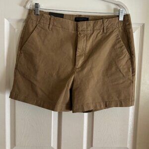Chino flat-front shorts